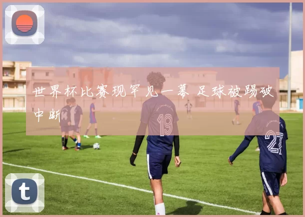 世界杯比赛现罕见一幕 足球被踢破中断